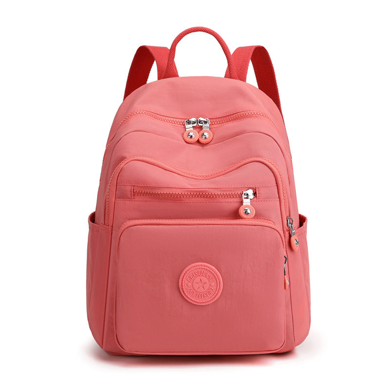 Stylish Women's Nylon Backpack - Large Capacity Travel Bag