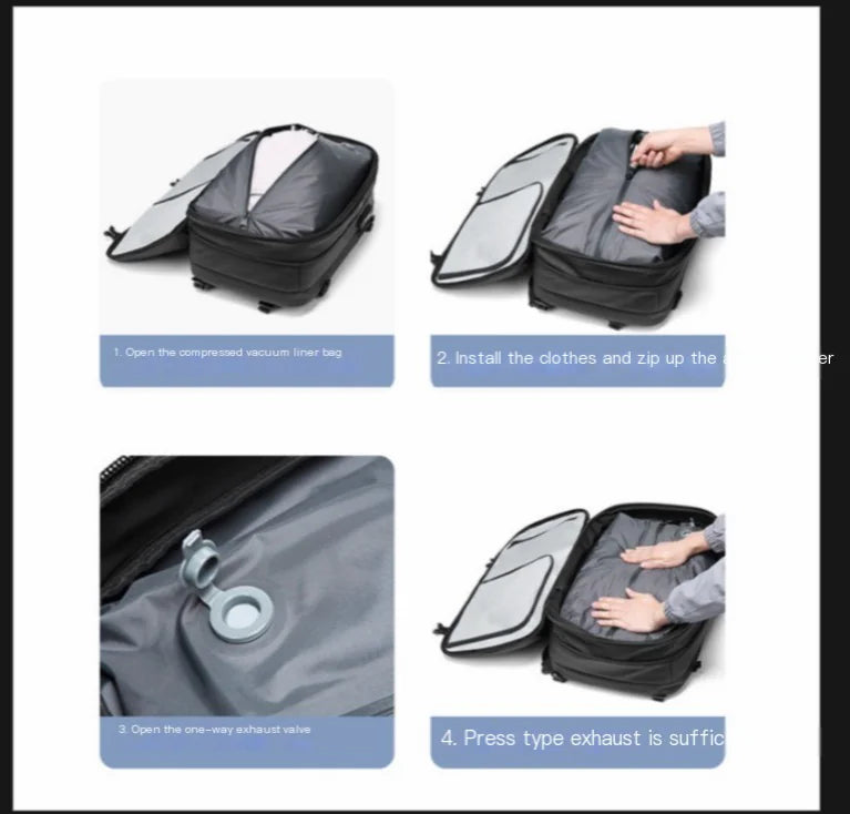 Men's Travel Backpack with Vacuum Compression (One Piece)