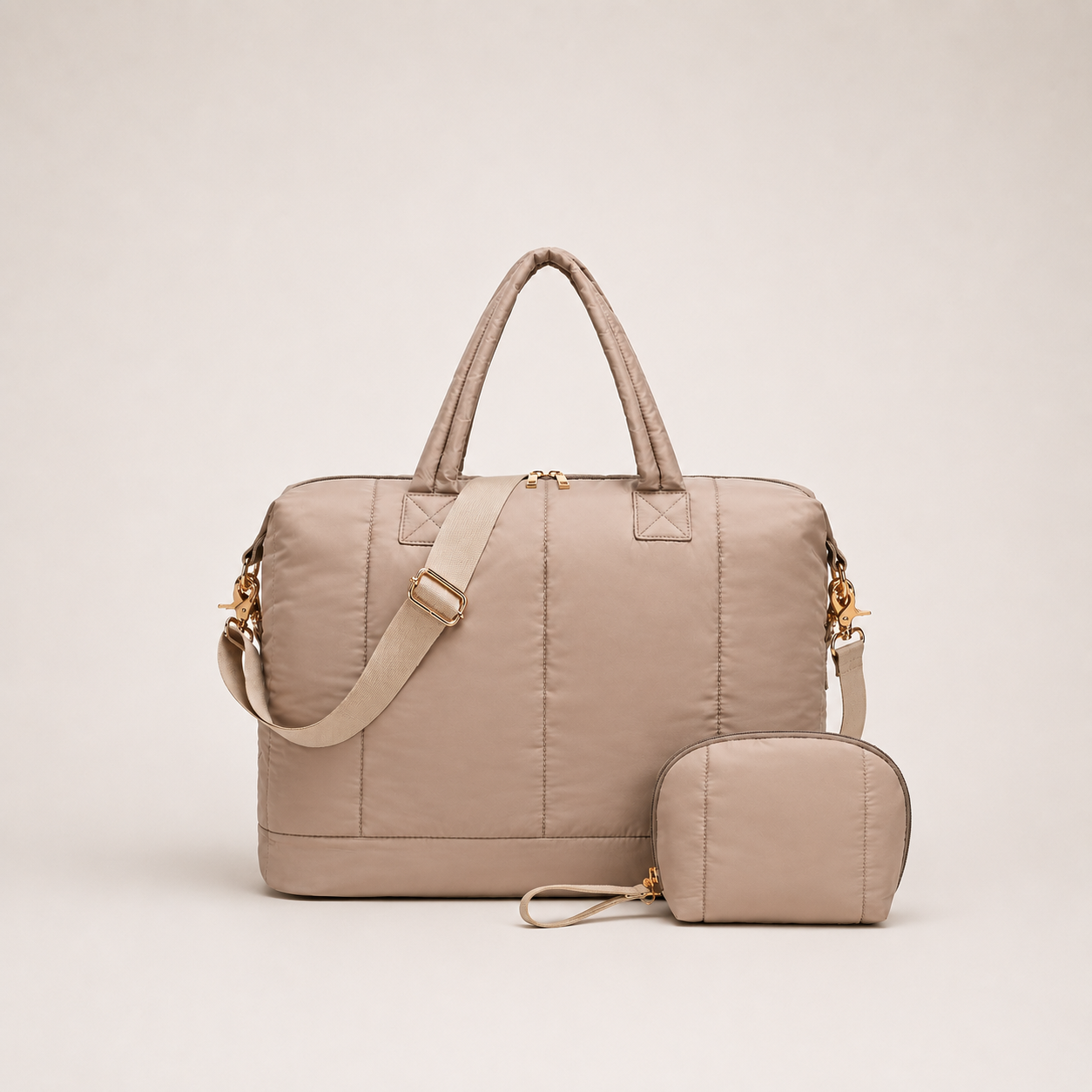 Bluboon Weekender Bags for Women Puffer Tote Bag with Zipper Carry On Airport Bag Winter Shoulder Bags for Travel Work and Makeup Bag