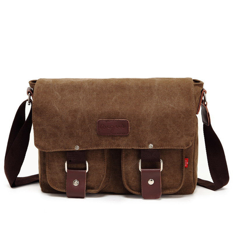 Retro Men's Shoulder Casual Canvas Bag
