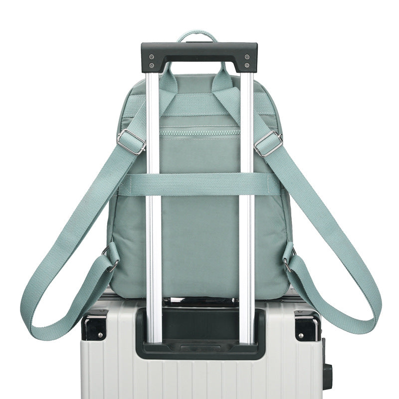 Stylish Women's Nylon Backpack - Large Capacity Travel Bag