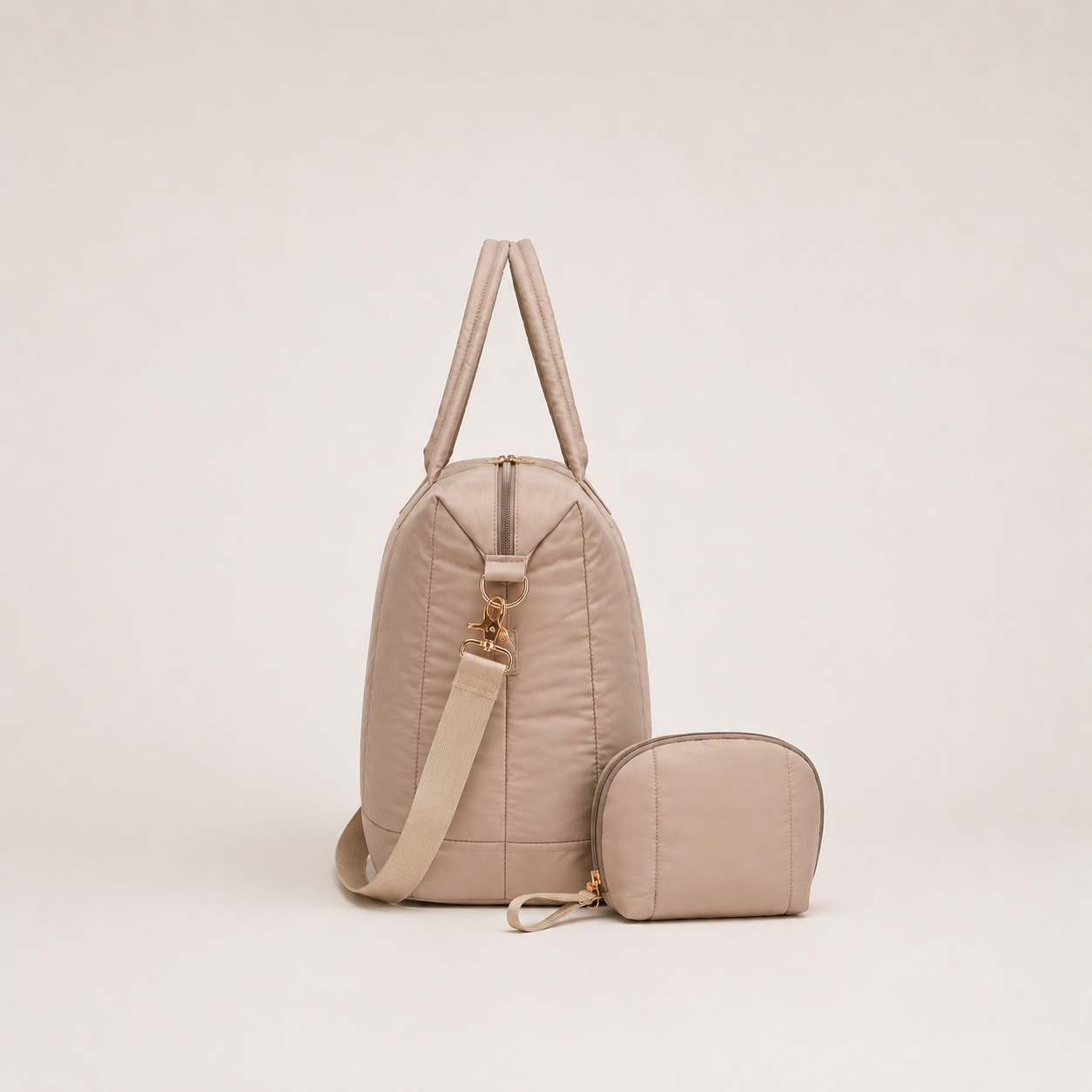 Bluboon Weekender Bags for Women Puffer Tote Bag with Zipper Carry On Airport Bag Winter Shoulder Bags for Travel Work and Makeup Bag