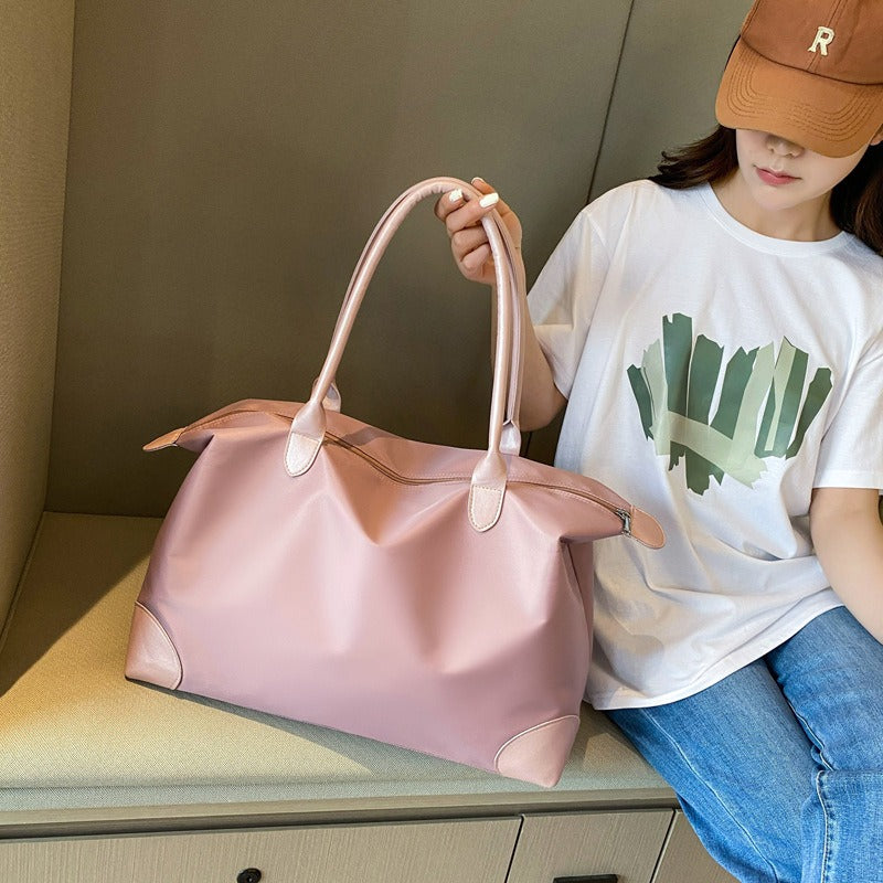 Classic Nylon Tote Bag for Women, Large Capacity