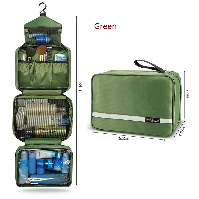 Compact Waterproof Hanging Makeup Travel Bag