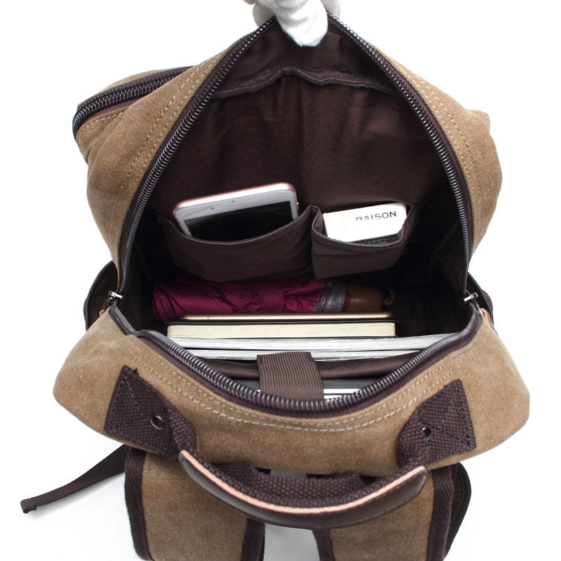 Canvas Backpack, Washable Bag