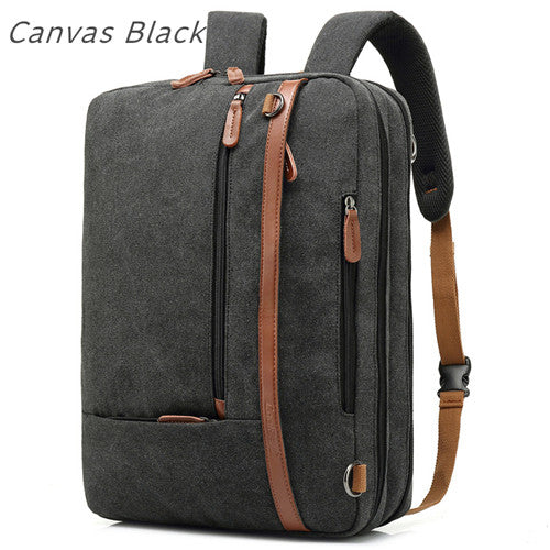 Nylon Laptop Bag with Handbag Design