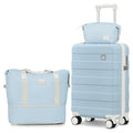 imiomo Carry on Luggage 22x14x9 Airline Approved Hardside 20 Inch Carry on Suitcases with Spinner Wheels Lightweight Travel Carry-on Luggage with TSA Lock (Blue Carry-On 20-Inch)