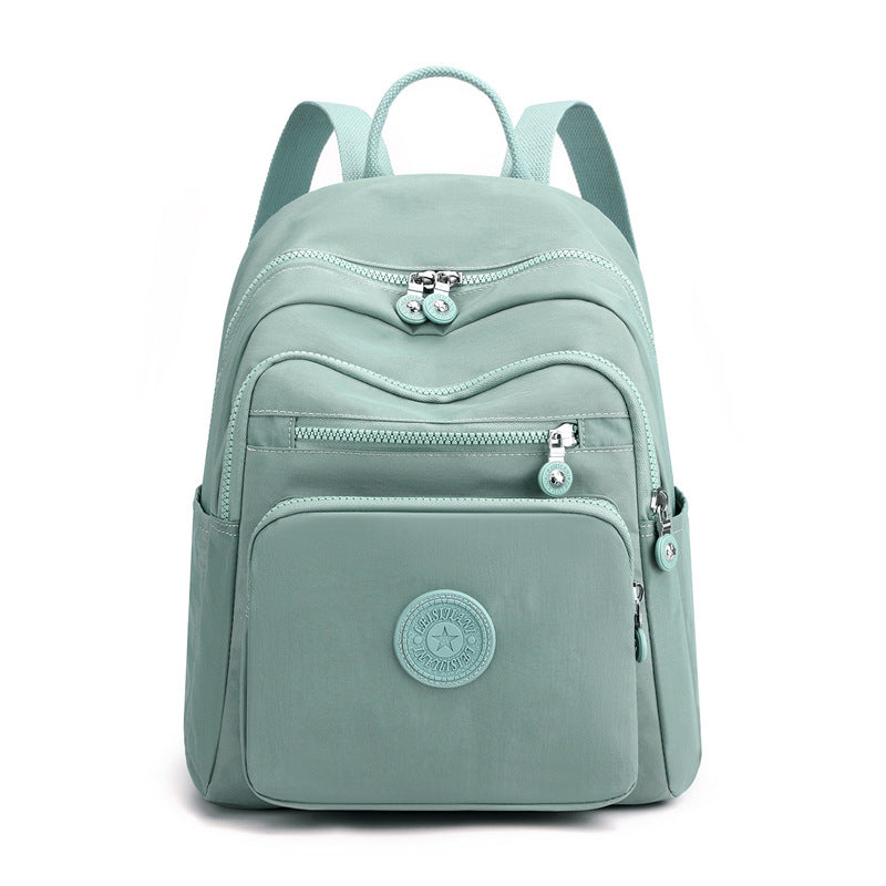 Stylish Women's Nylon Backpack - Large Capacity Travel Bag