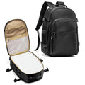 coowoz Large Travel Backpack Carry on Flight Approved Personal Item Travel Bag Carry on Backpack for Women Men Mochila de Viaje Para Mujer Travel Essential Black Backpack for Traveling on Airplane