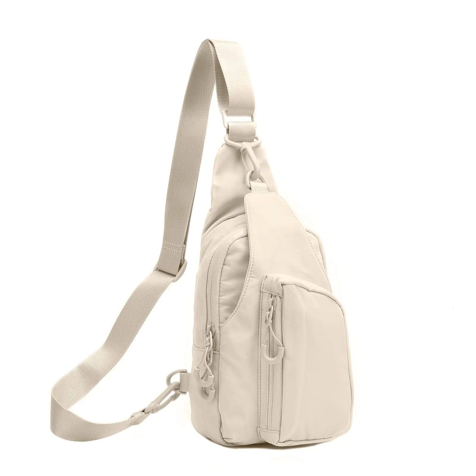 I IHAYNER Small Sling Bag for Women Crossbody Bags Fanny Pack Chest Bag for Travel Lightweight Casual Backpack for Hiking Ivory
