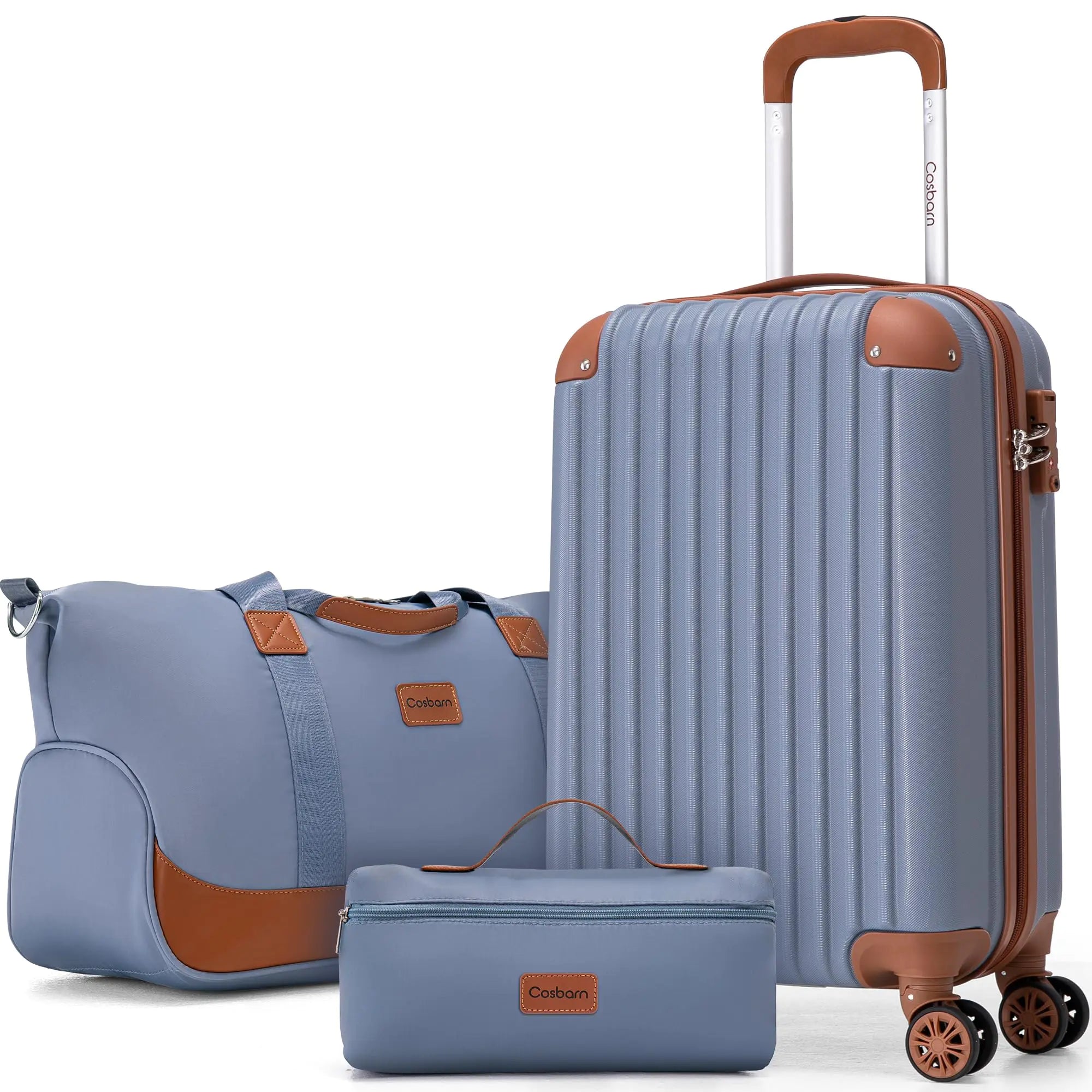 Cosbarn Carry On Luggage 22x14x9 Airline Approved 20 Inch Carry on Suitcases with Wheels ABS Lightweight Carry-on Luggage Travel Suitcase with Wheels and TSA Lock