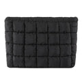 HICARRY Puffy Quilted Makeup Bag Cosmetic Bags Travel Cute Puffer Solid Toiletry Organizer Pouch Storage Clutch for Women