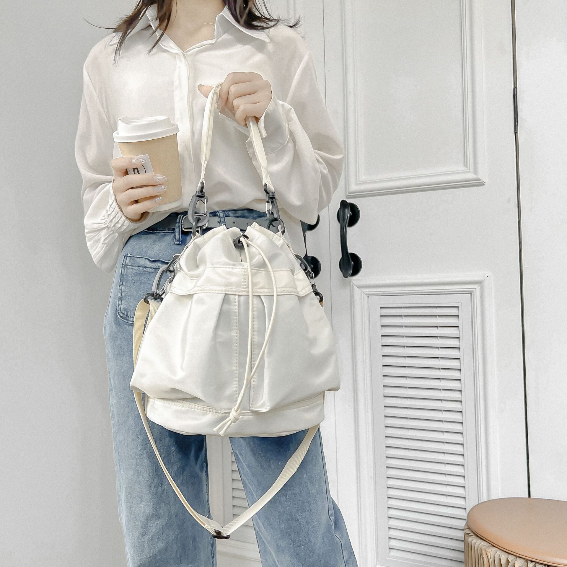 Large Capacity Nylon Swim Bag - Stylish Tote & Shoulder Bag