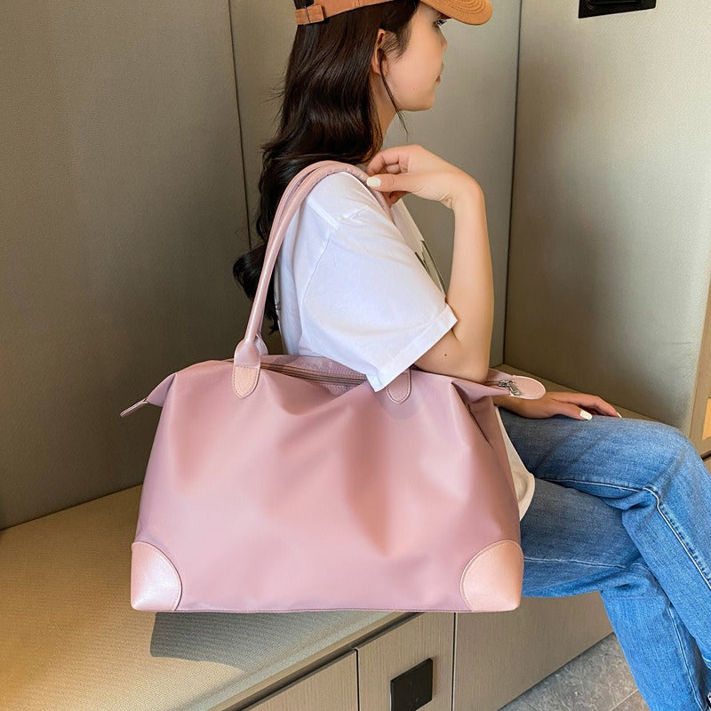 Classic Nylon Tote Bag for Women, Large Capacity