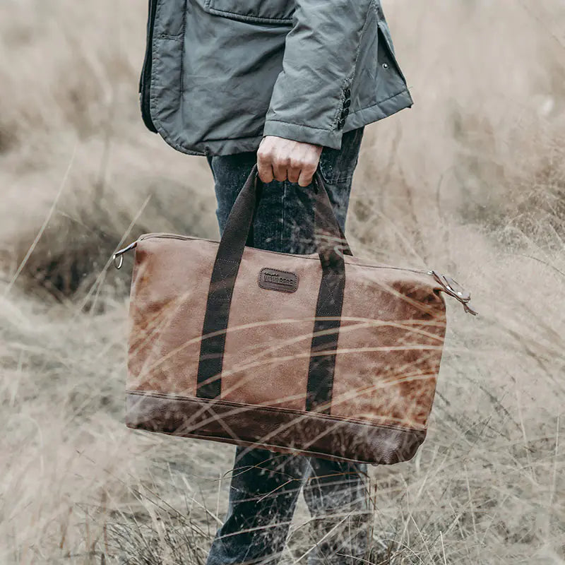 Vintage Canvas Weekend Bag for Outdoor Storage