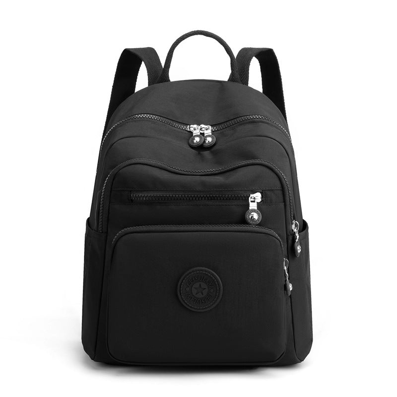Stylish Women's Nylon Backpack - Large Capacity Travel Bag