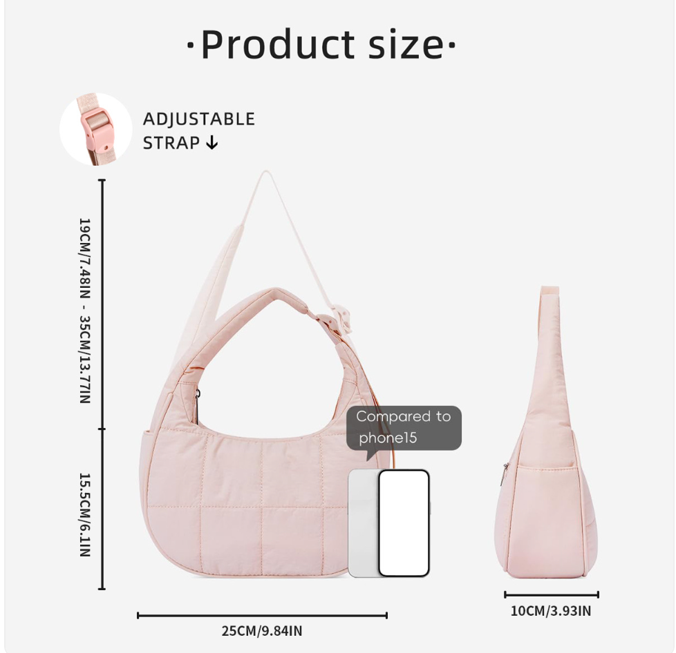 Large Capacity Nylon Shoulder Bag